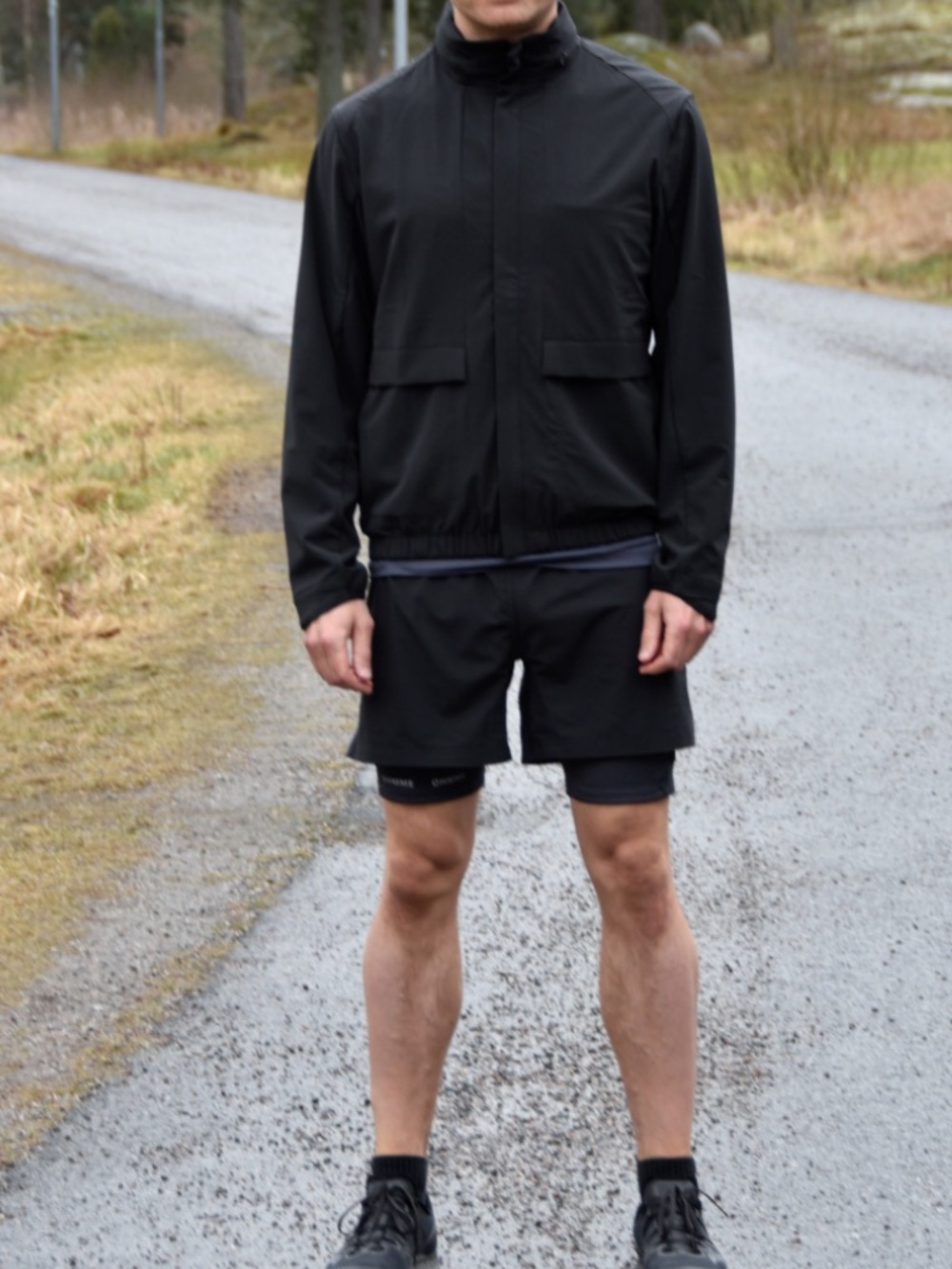 OHMME Kinetic Men's Black Lightweight Zip Jacket XL NWT